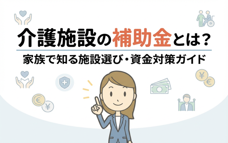 介護施設の補助金とは?家族で知る施設選び/資金対策ガイド