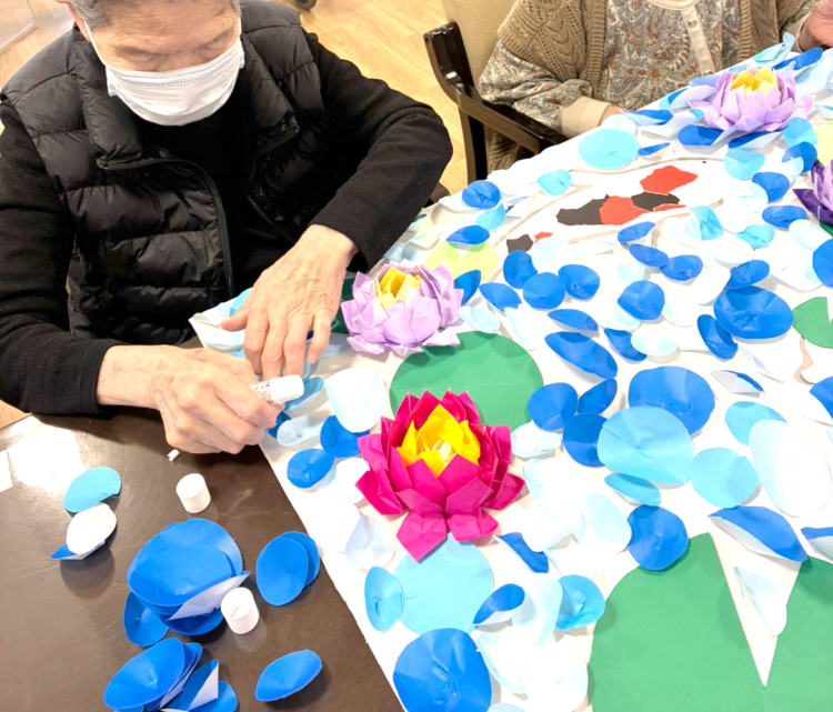 【丁田館作品作り】モネの『睡蓮』