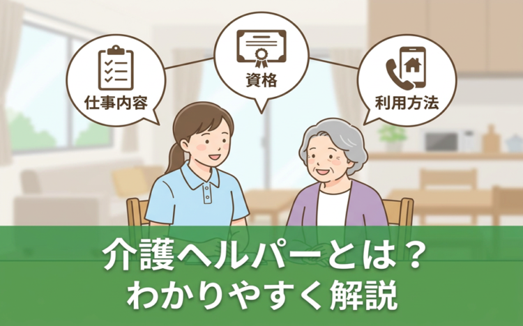 介護ヘルパーとは?仕事内容・資格・利用方法をわかりやすく解説
