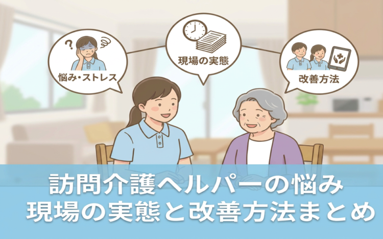 訪問介護ヘルパーの悩み|現場の実態と改善方法まとめ