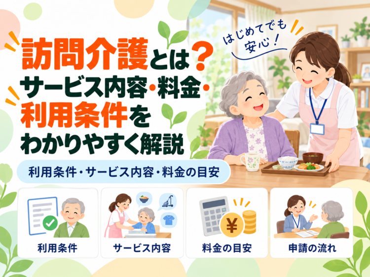 訪問介護とは？サービス内容・料金・利用条件をわかりやすく解説